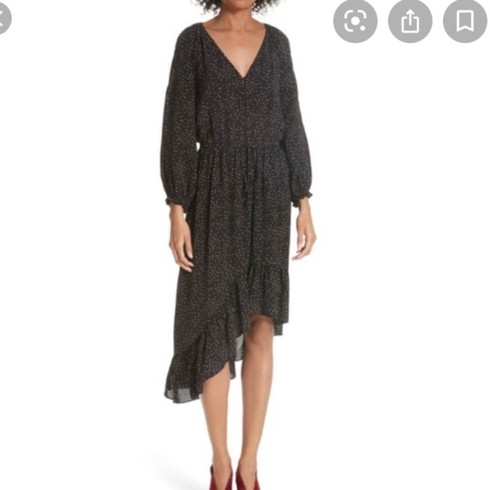 Joie tiny hearts asymmetrical hem dress